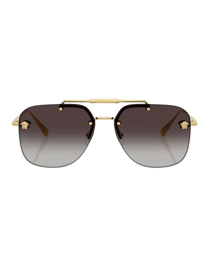 Versace  Metal Sunglasses in Gold image 2