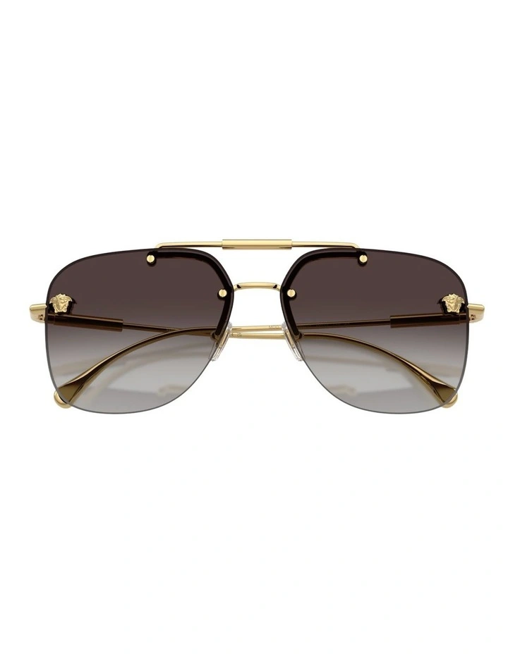 Versace  Metal Sunglasses in Gold image 4