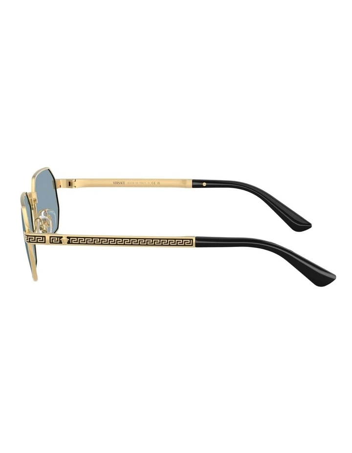 Versace Metal Sunglasses in Gold image 2