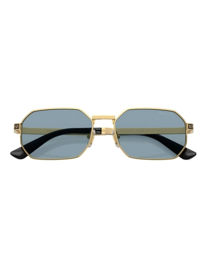 Versace Metal Sunglasses in Gold image 3