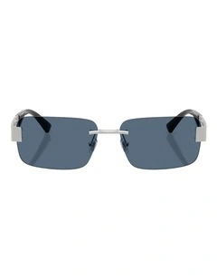Versace  Metal Sunglasses in Silver