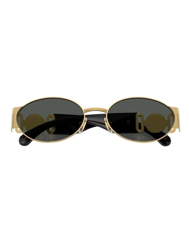 Versace Metal Sunglasses in Gold image 4