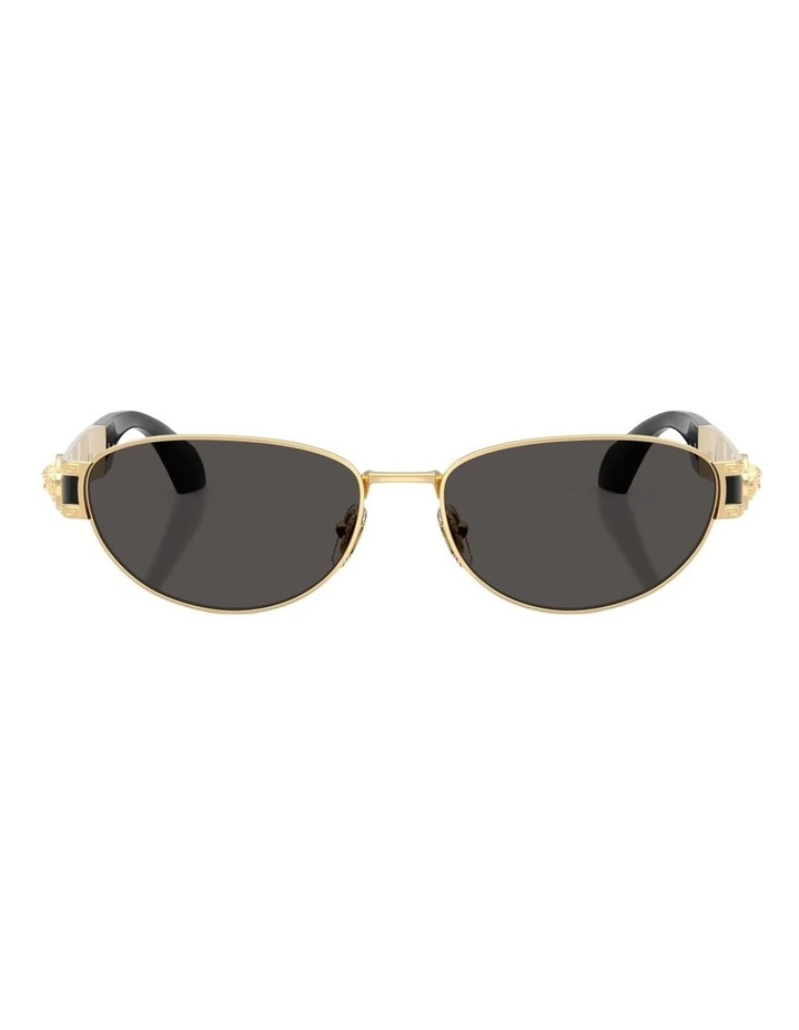 Versace Metal Sunglasses in Gold image 2