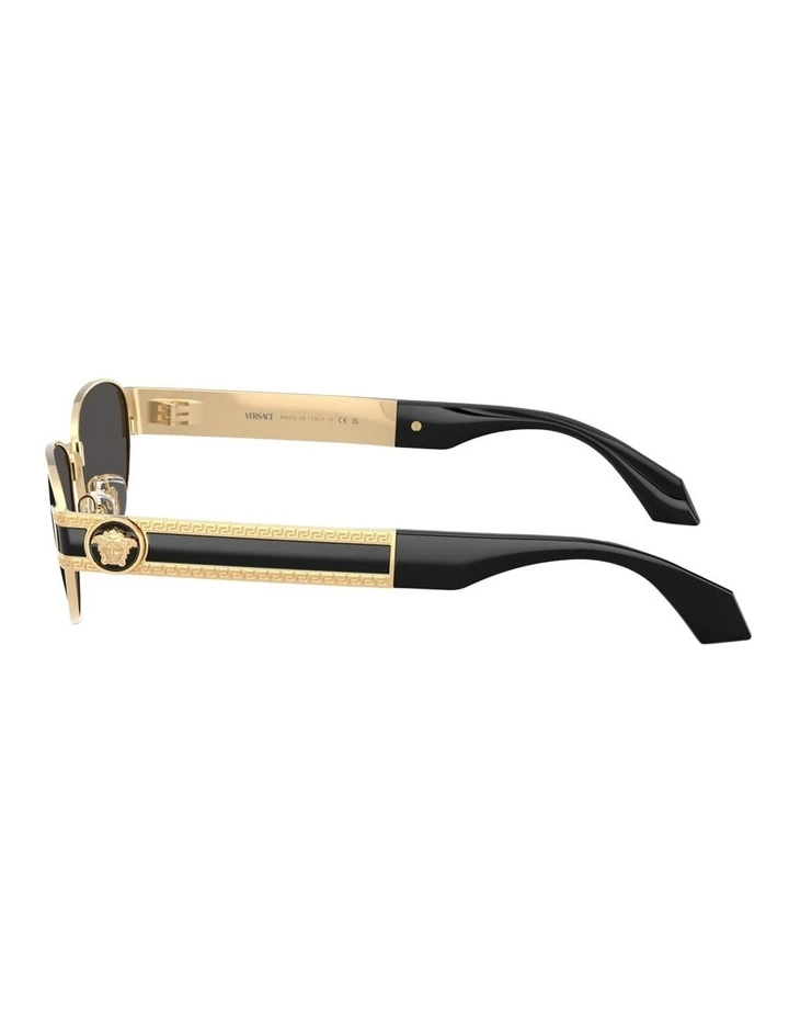 Versace Metal Sunglasses in Gold image 3