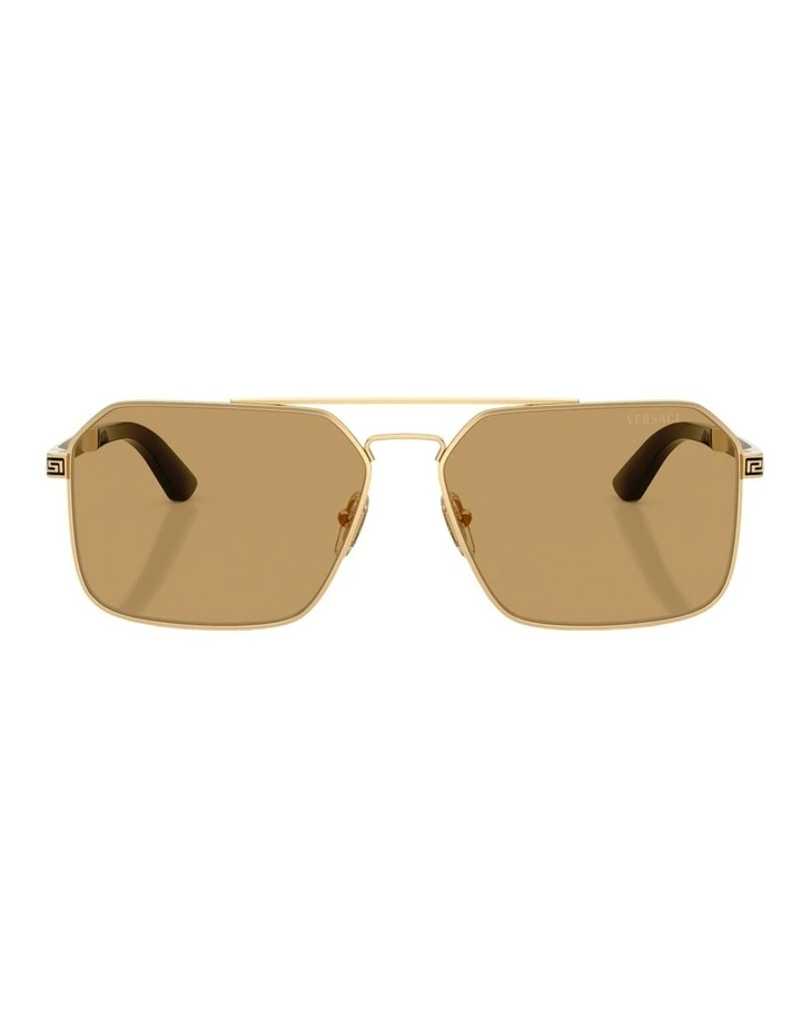 Versace Metal Sunglasses in Gold image 1