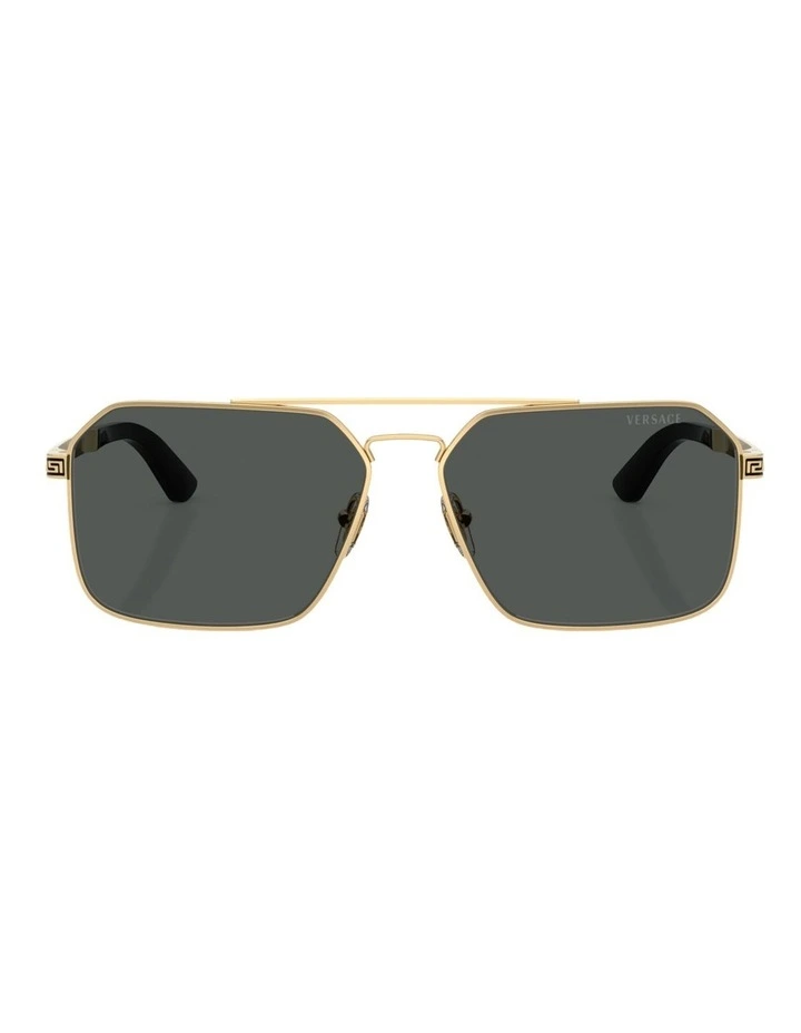 Versace Metal Sunglasses in Gold image 1