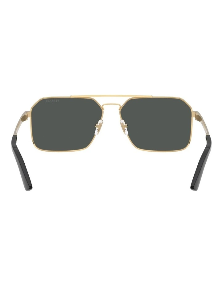 Versace Metal Sunglasses in Gold image 2