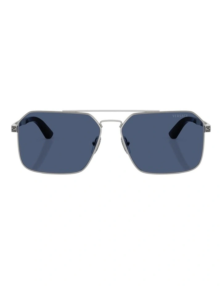 Versace  Metal Sunglasses in Silver image 1