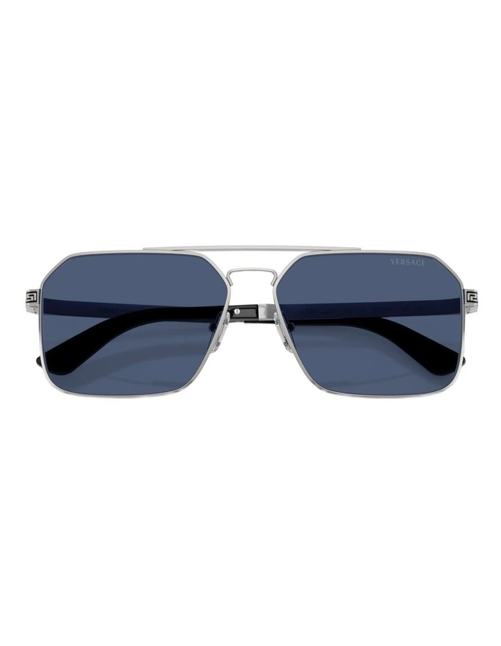 Versace  Metal Sunglasses in Silver image 3