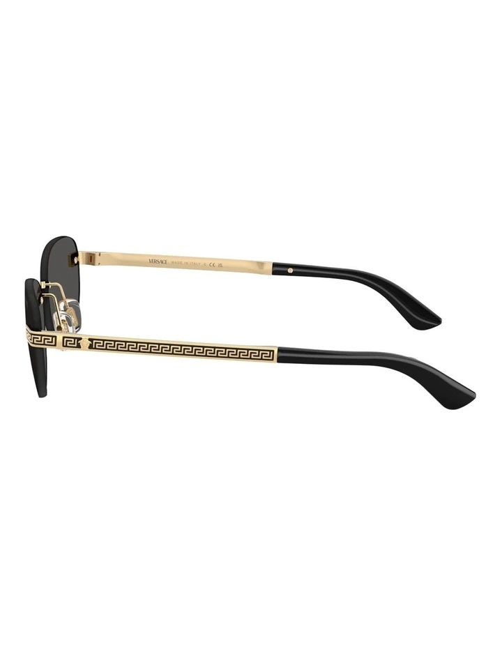 Versace Metal Sunglasses in Gold image 3