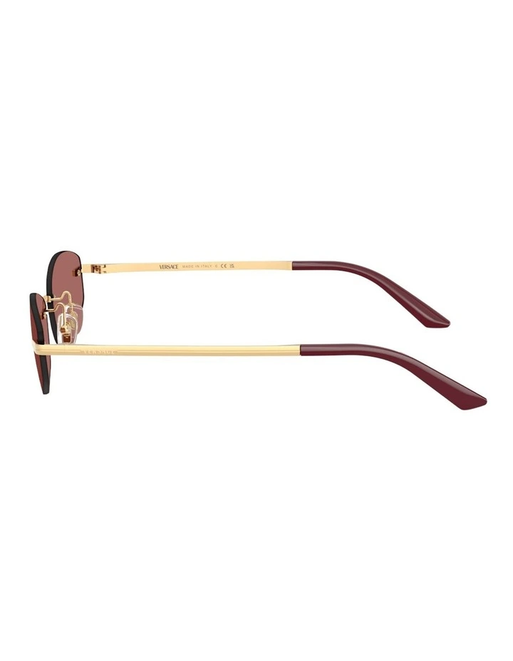 Versace Metal Sunglasses in Gold image 3