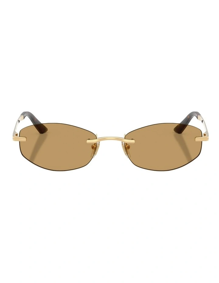 Versace Metal Sunglasses in Gold image 2