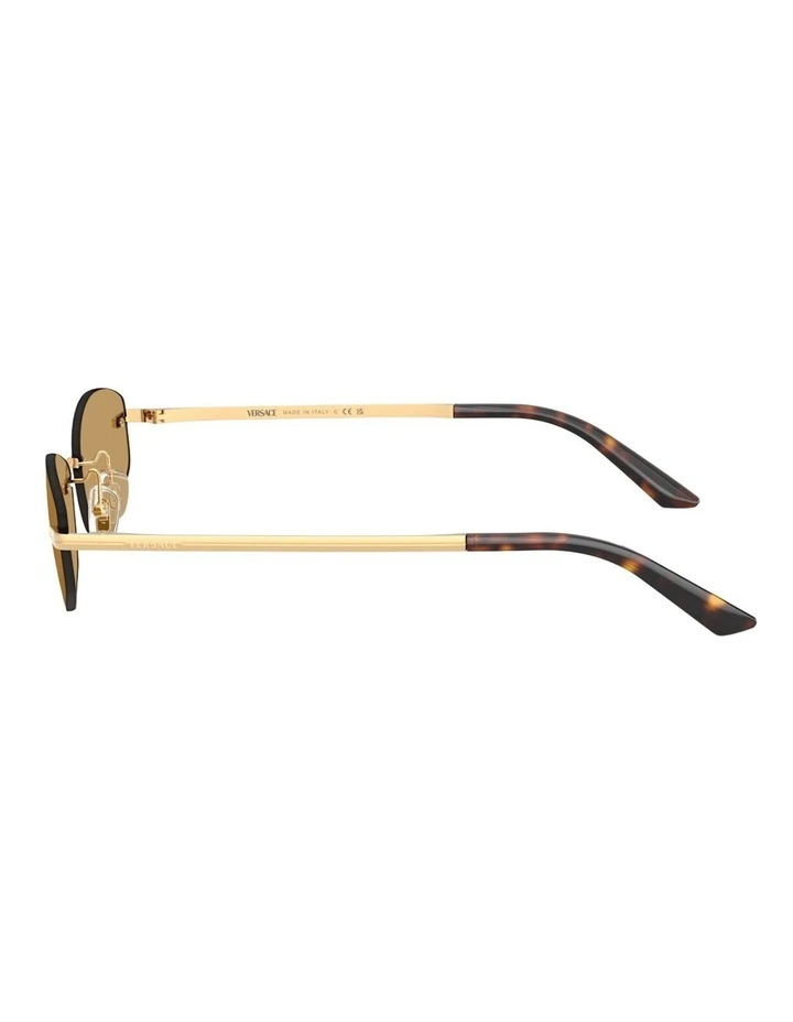 Versace Metal Sunglasses in Gold image 3