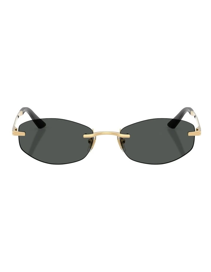 Versace Metal Sunglasses in Gold image 2