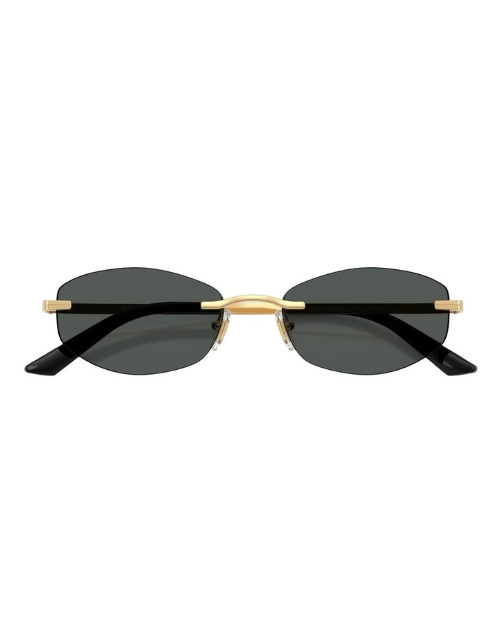 Versace Metal Sunglasses in Gold image 4