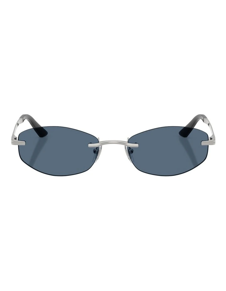 Versace Metal Sunglasses in Silver image 2