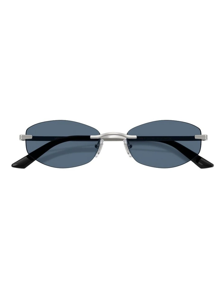 Versace Metal Sunglasses in Silver image 4