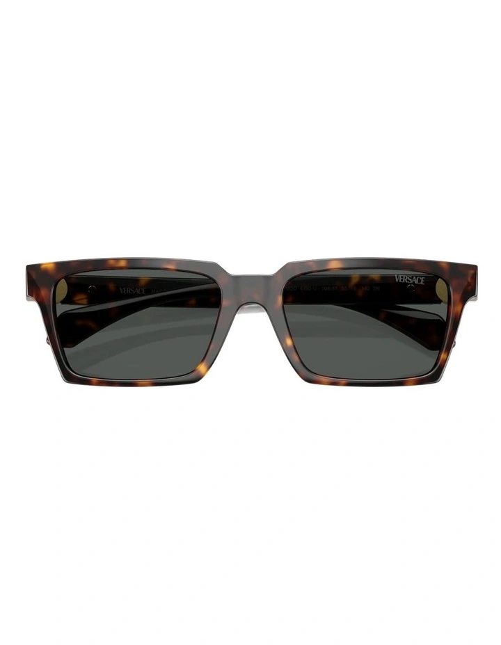 Versace Injected Sunglasses in Tortoise image 4
