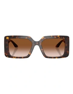 Versace  Injected Sunglasses in Tortoise