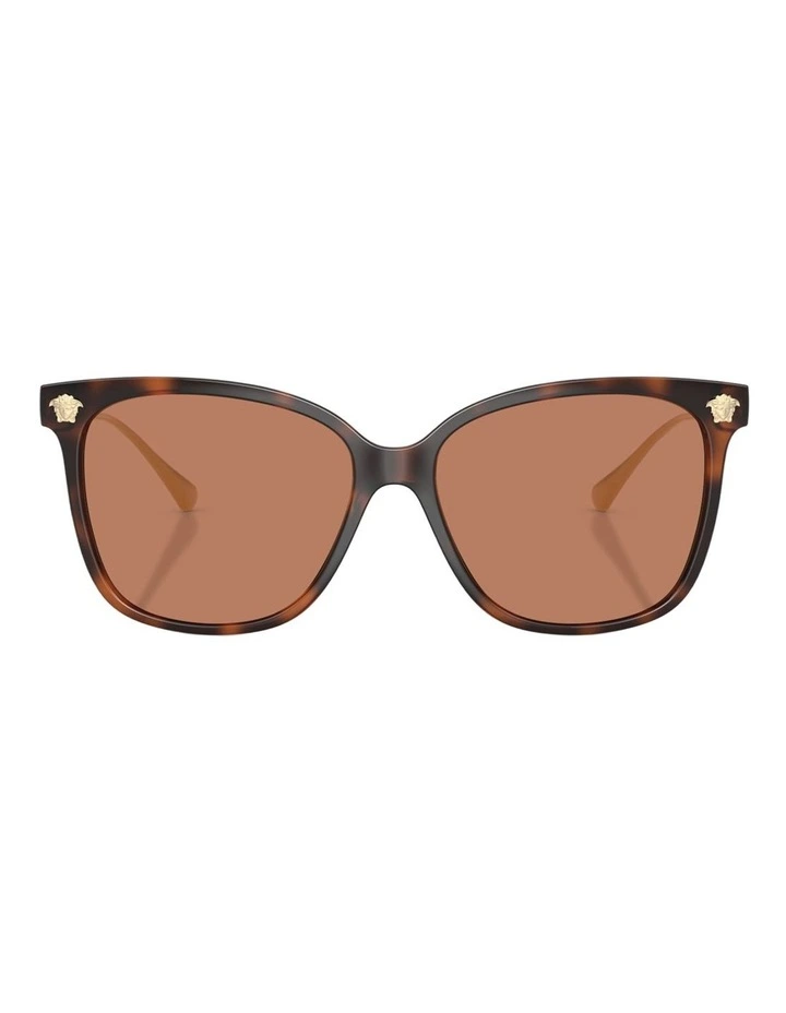 Versace Injected Sunglasses in Tortoise image 1