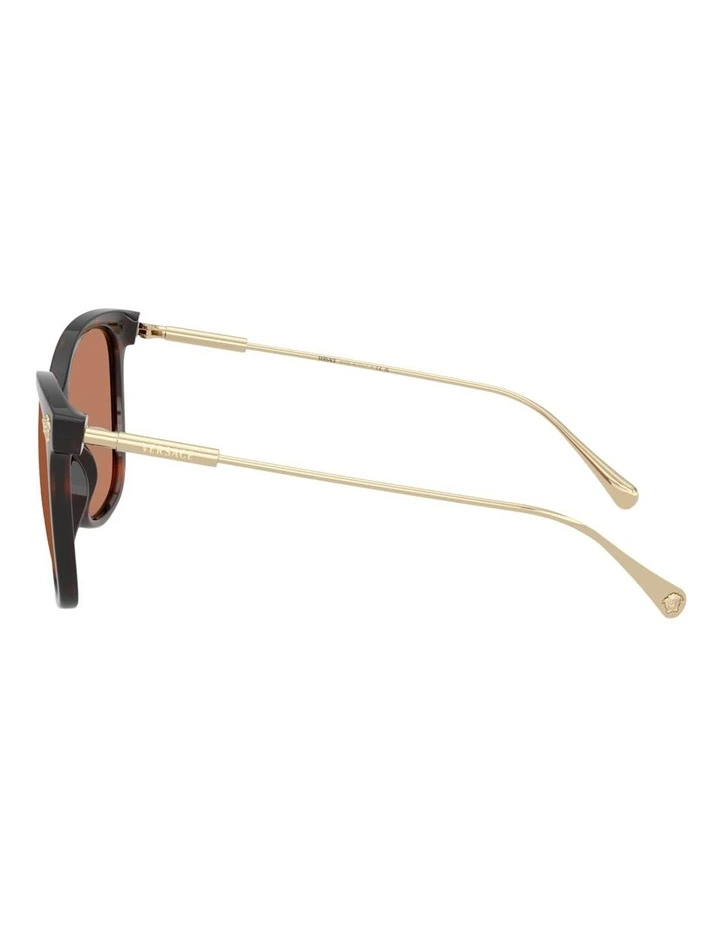 Versace Injected Sunglasses in Tortoise image 3