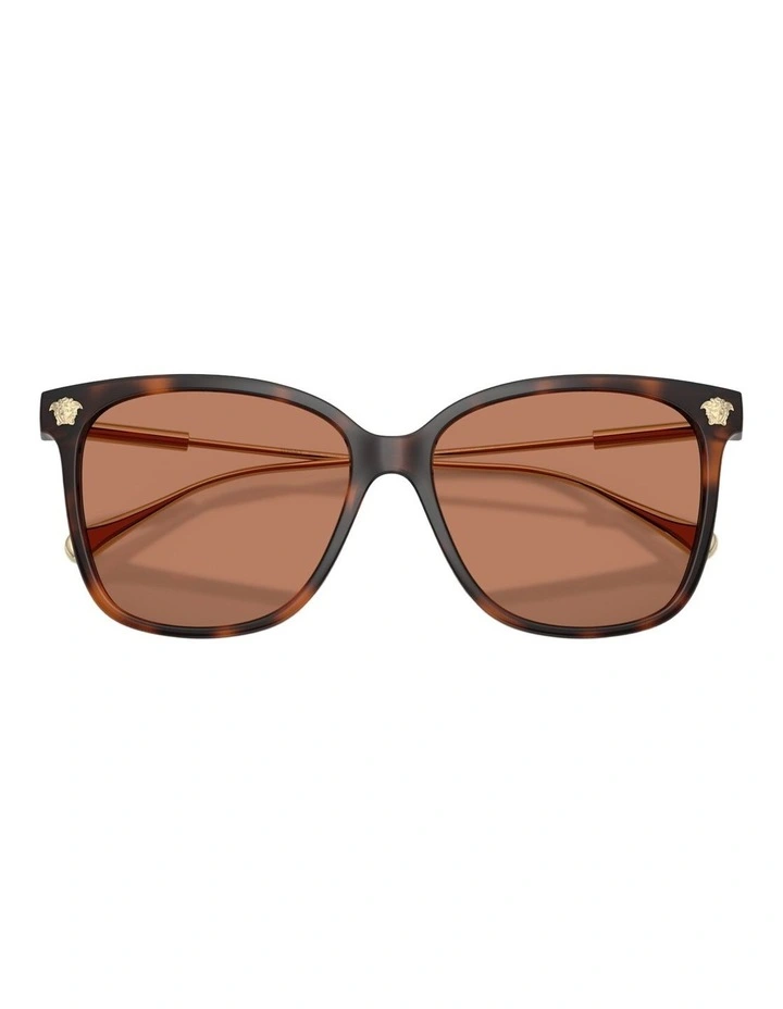 Versace Injected Sunglasses in Tortoise image 4