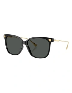 Versace  Injected Sunglasses in Black