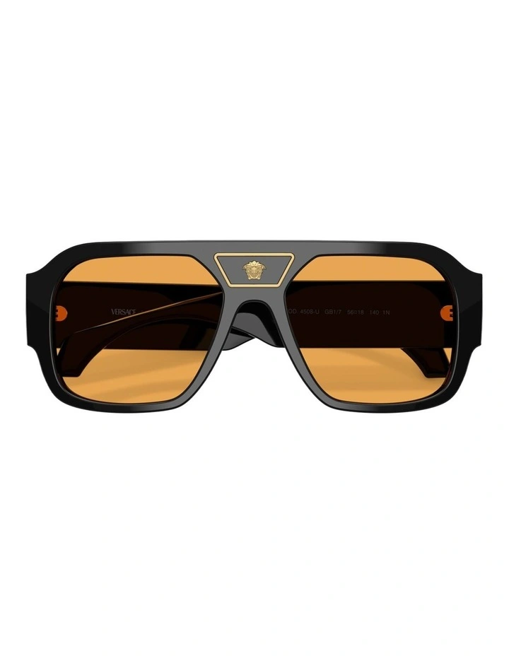 Versace Acetate Sunglasses in Black image 3