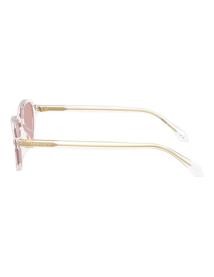 Versace Acetate Sunglasses in Transparent image 2