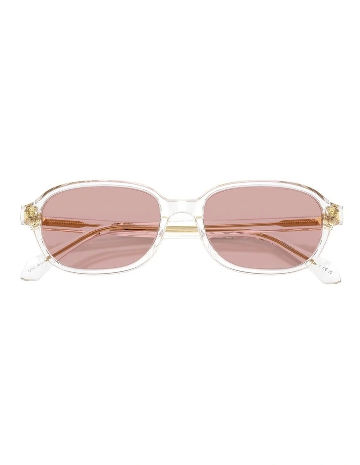 Versace Acetate Sunglasses in Transparent image 3