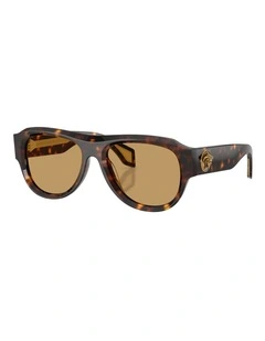 Versace  Acetate Sunglasses in Brown