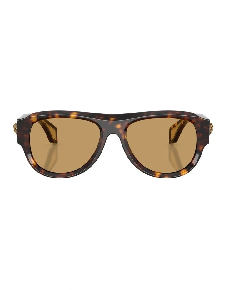 Versace Acetate Sunglasses in Brown image 2