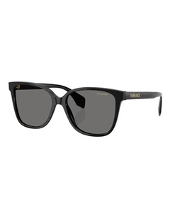 Versace  Acetate Polarised Sunglasses in Black