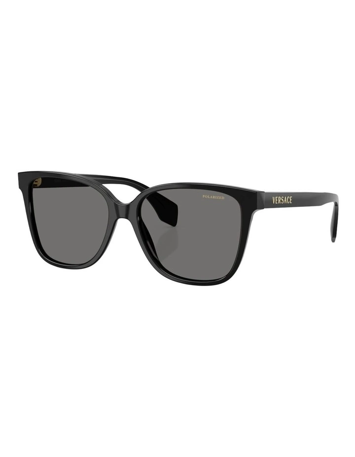 Versace Acetate Polarised Sunglasses in Black image 1