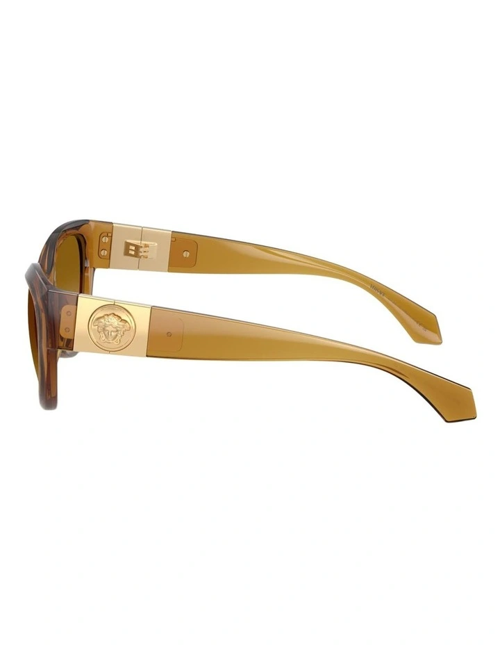 Versace Injected Sunglasses in Gold image 3