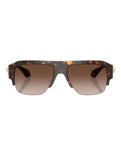Versace  Injected Sunglasses in Brown