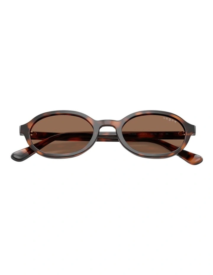 Vogue Eyewear VJ2036 Nylon Sunglasses in Brown image 4