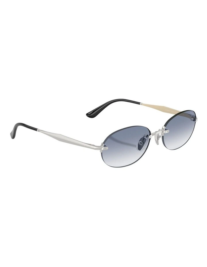 Vogue Eyewear  Metal Sunglasses in Silver image 4