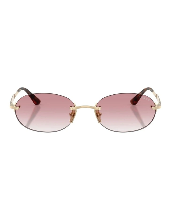 Vogue Eyewear Metal Sunglasses in Gold image 2