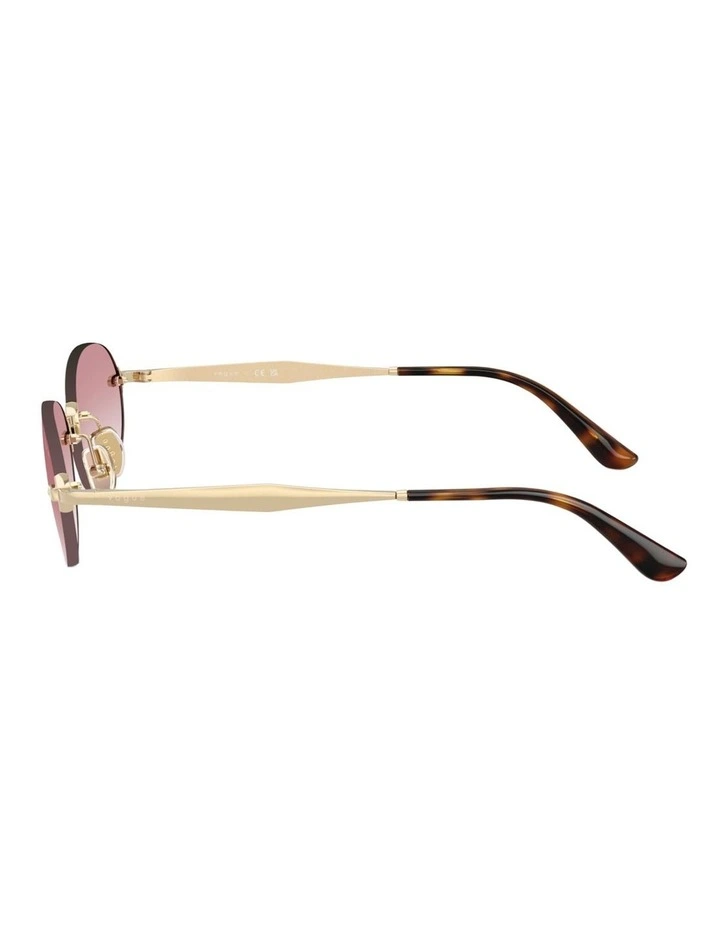 Vogue Eyewear Metal Sunglasses in Gold image 3