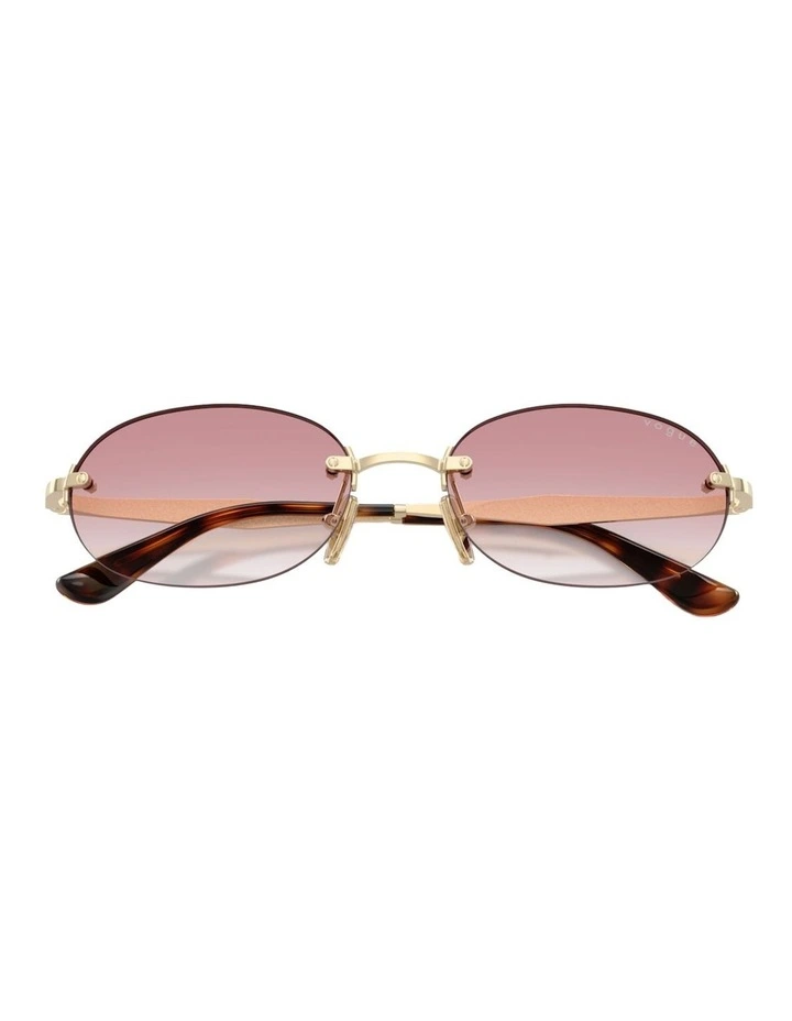 Vogue Eyewear Metal Sunglasses in Gold image 4