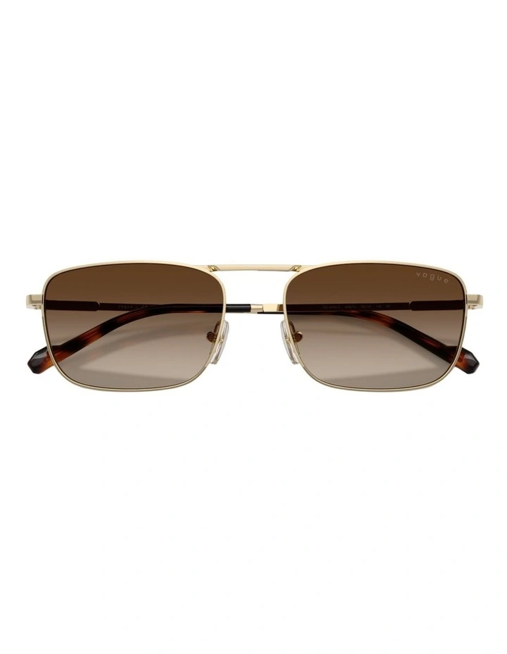 Vogue Eyewear Metal Sunglasses in Gold image 3
