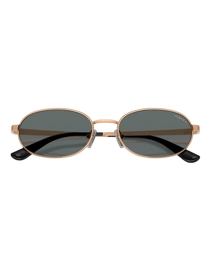 Vogue Eyewear Metal Polarised Sunglasses in Pink image 4
