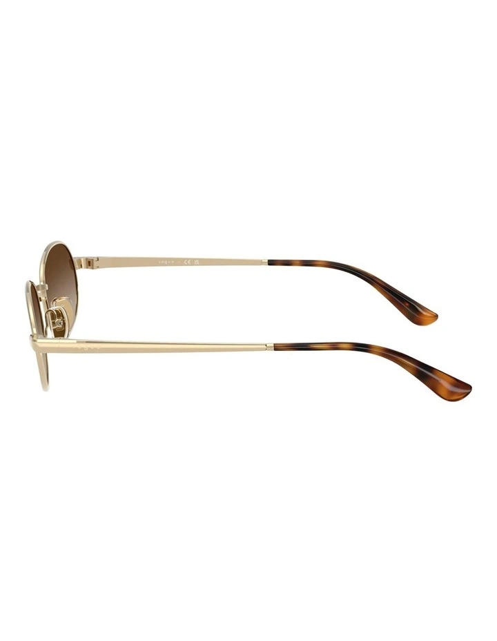 Vogue Eyewear Metal Sunglasses in Gold image 3