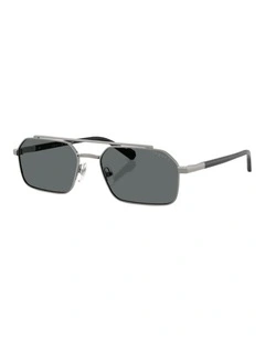 Vogue Eyewear  Metal Polarised Sunglasses in Grey