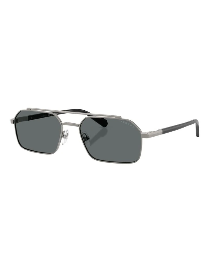 Vogue Eyewear Metal Polarised Sunglasses in Grey image 1