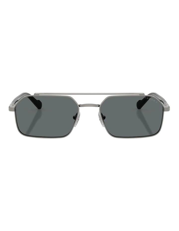 Vogue Eyewear Metal Polarised Sunglasses in Grey image 2