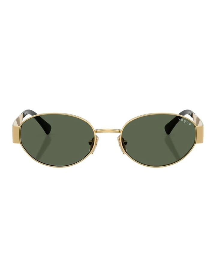 Vogue Eyewear Metal Sunglasses in Gold image 2