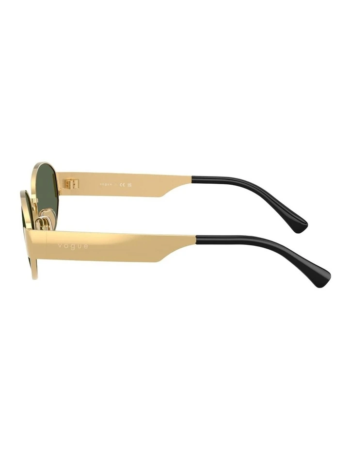 Vogue Eyewear Metal Sunglasses in Gold image 3