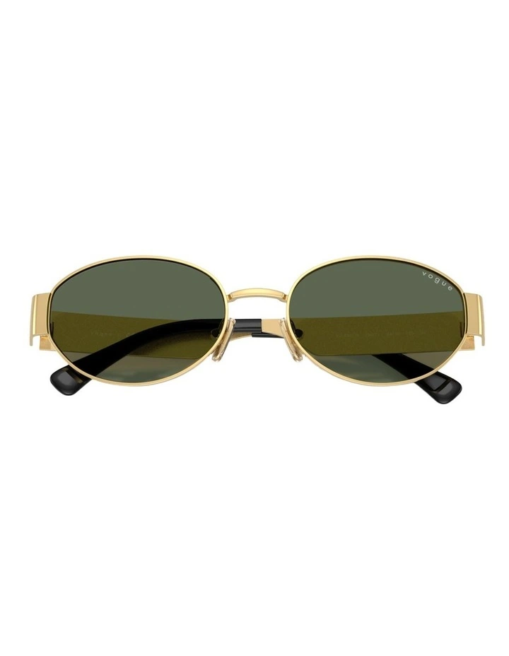 Vogue Eyewear Metal Sunglasses in Gold image 4